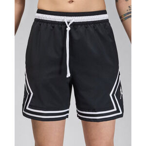 Jordan Sport Dri-FIT Woven Diamond Shorts Men's Size 3XL Black White FQ2989-010